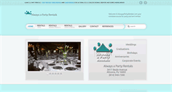 Desktop Screenshot of alwaysapartyrentals.com